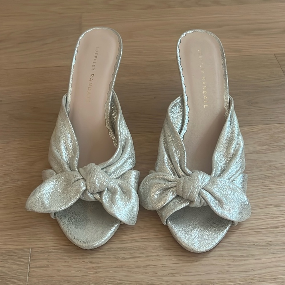 Loeffler Randall Suede Metallic Mules